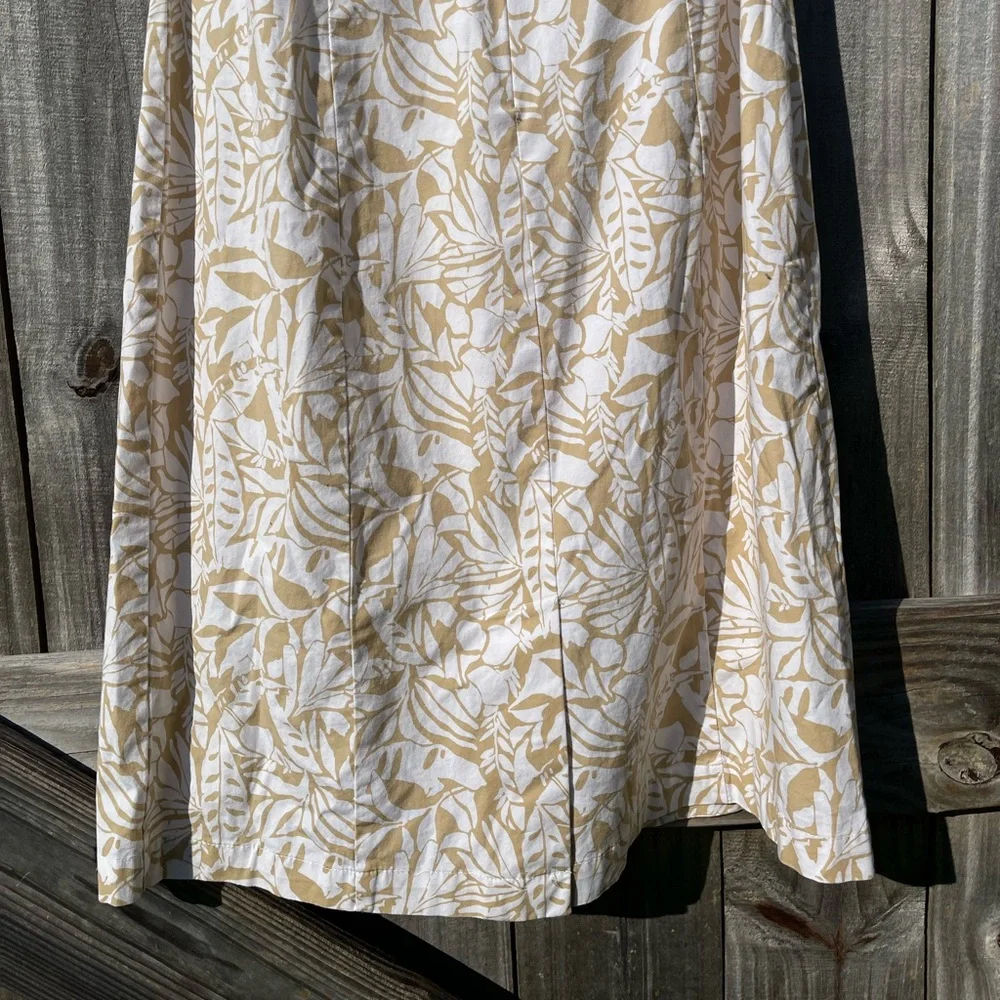 GAP Strapless Cream and Khaki Dress Size 10 - Picture 9 of 9